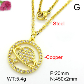 Fashion Copper Necklace  F7N401278aajl-L024