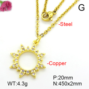 Fashion Copper Necklace  F7N401279aajl-L024