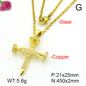 Fashion Copper Necklace  F7N401281aajl-L024