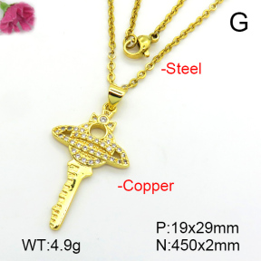 Fashion Copper Necklace  F7N401283aajl-L024