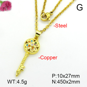 Fashion Copper Necklace  F7N401284aajl-L024