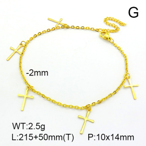 Stainless Steel Anklets  7A9000084bbov-635