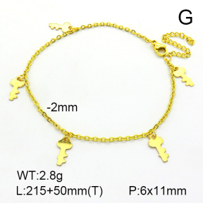 Stainless Steel Anklets  7A9000085bbov-635