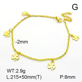 Stainless Steel Anklets  7A9000088bbov-635