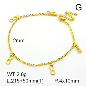 Stainless Steel Anklets  7A9000089bbov-635