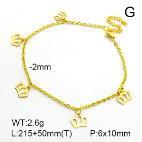 Stainless Steel Anklets  7A9000090bbov-635