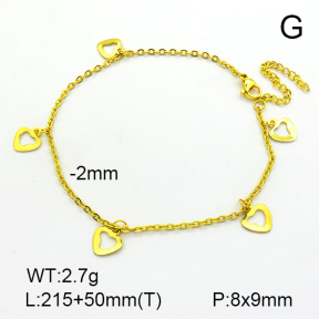 Stainless Steel Anklets  7A9000091bbov-635