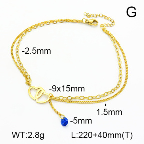 Stainless Steel Anklets  7A9000098ablb-610