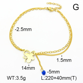 Stainless Steel Anklets  7A9000099ablb-610