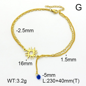 Stainless Steel Anklets  7A9000101ablb-610