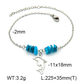 Stainless Steel Anklets  7A9000106ablb-610