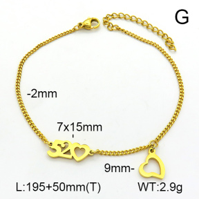 Stainless Steel Anklets  7A9000125aakl-418