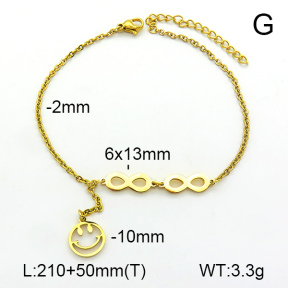 Stainless Steel Anklets  7A9000126aakl-418