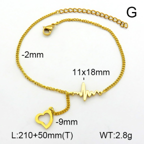 Stainless Steel Anklets  7A9000128aakl-418