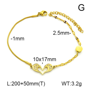 Stainless Steel Anklets  7A9000130aakl-418