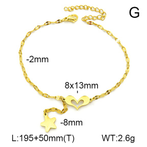 Stainless Steel Anklets  7A9000135aakl-418