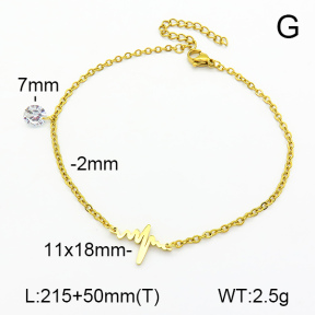 Stainless Steel Anklets  7A9000141aakl-418