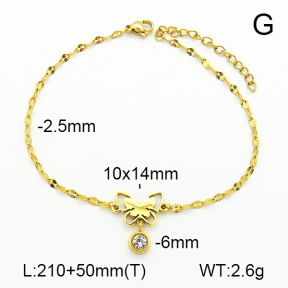 Stainless Steel Anklets  7A9000142aakl-418
