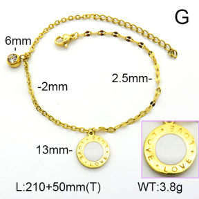 Stainless Steel Anklets  7A9000148aakl-418