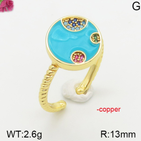 Fashion Copper Ring  F5R300039bbov-J111