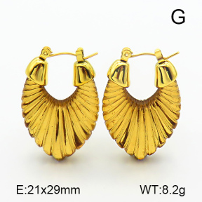 Resin,Handmade Polished  U Shape  Stainless Steel Earrings  7E4000224vhkb-066