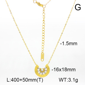 Zircon,Handmade Polished  Sector  Stainless Steel Necklace  7N4000331bhia-066