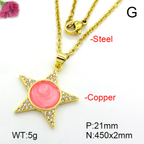Fashion Copper Necklace  F7N300233aajl-L024