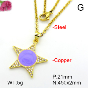 Fashion Copper Necklace  F7N300234aajl-L024