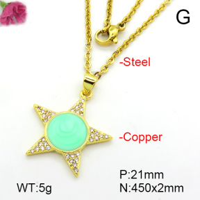 Fashion Copper Necklace  F7N300235aajl-L024