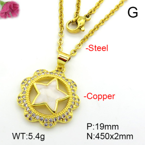Fashion Copper Necklace  F7N300244aajl-L024