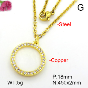 Fashion Copper Necklace  F7N401343aajl-L024