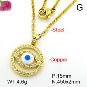 Fashion Copper Necklace  F7N401344aajl-L024