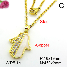 Fashion Copper Necklace  F7N401346avja-L024