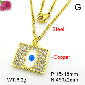 Fashion Copper Necklace  F7N401347baka-L024