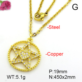 Fashion Copper Necklace  F7N401349aajl-L024