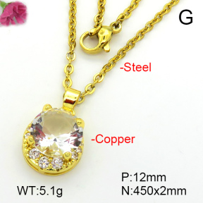 Fashion Copper Necklace  F7N401356aajl-L024