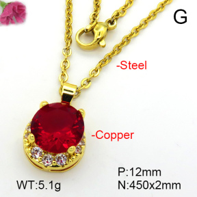 Fashion Copper Necklace  F7N401358aajl-L024