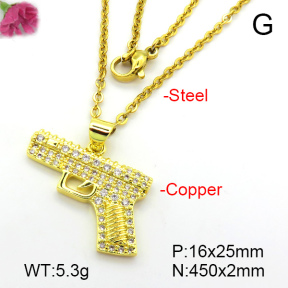 Fashion Copper Necklace  F7N401365aajl-L024