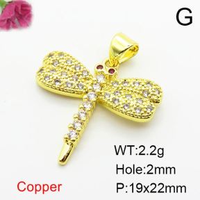 Fashion Copper Pendant  Zirconia  XFPC03814aajl-L024