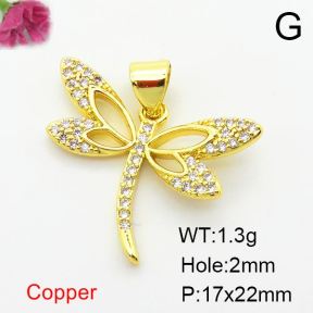 Fashion Copper Pendant  Zirconia  XFPC03817avja-L024