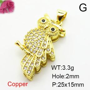 Fashion Copper Pendant  Zirconia  XFPC03835baka-L024