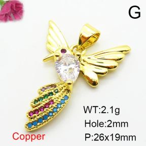 Fashion Copper Pendant  Zirconia  XFPC03847baka-L024