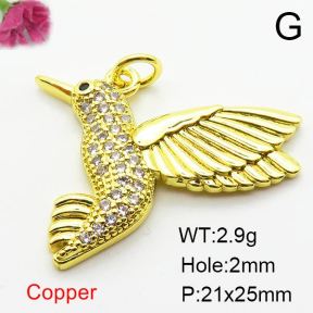 Fashion Copper Pendant  Zirconia  XFPC03853aajl-L024