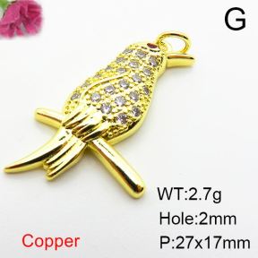 Fashion Copper Pendant  Zirconia  XFPC03856aajl-L024