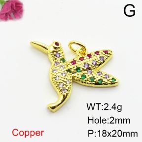 Fashion Copper Pendant  Zirconia  XFPC03859avja-L024