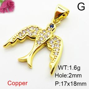 Fashion Copper Pendant  Zirconia  XFPC03862avja-L024