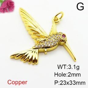 Fashion Copper Pendant  Zirconia  XFPC03865aajl-L024