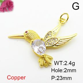 Fashion Copper Pendant  Zirconia  XFPC03868avja-L024