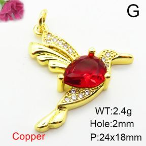 Fashion Copper Pendant  Zirconia  XFPC03874aajl-L024