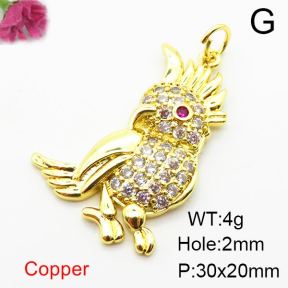 Fashion Copper Pendant  Zirconia  XFPC03880baka-L024